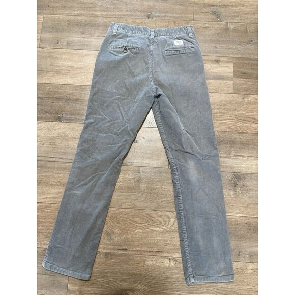 KATIN Corduroy Mens 30X30 Button Fly Gray Casual Stretch Flat Front Pants - Picture 10 of 12